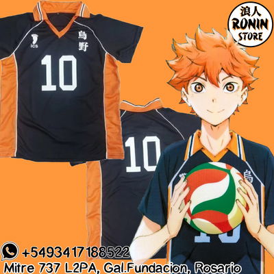 Hinata Remera camiseta Karasuno N10  Haikyuu Varios talles