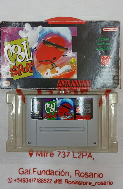 Cool Spot Juego SNES en caja Super Nintendo