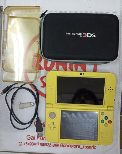 Consola Nintendo New 3DS XL edicion Pikachu N3dsXL - Ver. 11.16.0-49U USADA