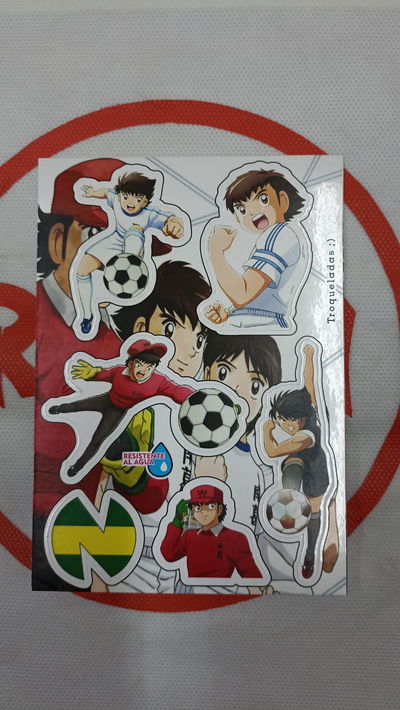 Supercampeones Plancha de Stickers troqueladas - Resistente al Agua - Ideal Termos