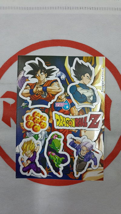 Dragon Ball 02 Plancha de Stickers troqueladas - Resistente al Agua - Ideal Termos