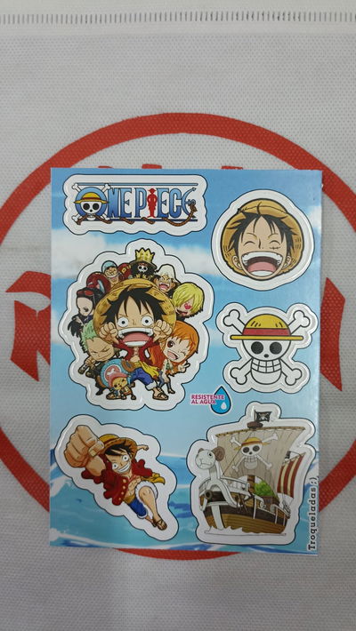 One Piece Plancha de Stickers troqueladas - Resistente al Agua - Ideal Termos