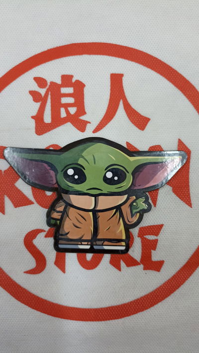 Imán plano Grogu de Star Wars 11x7cm - Baby Yoda