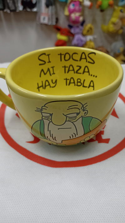 Taza Tazón cerámica Gaspar Tabla de los Simpson