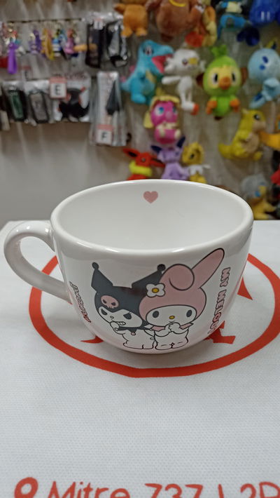 Taza Tazón ancho cerámica My Melody y Kuromi 02 Sanrio