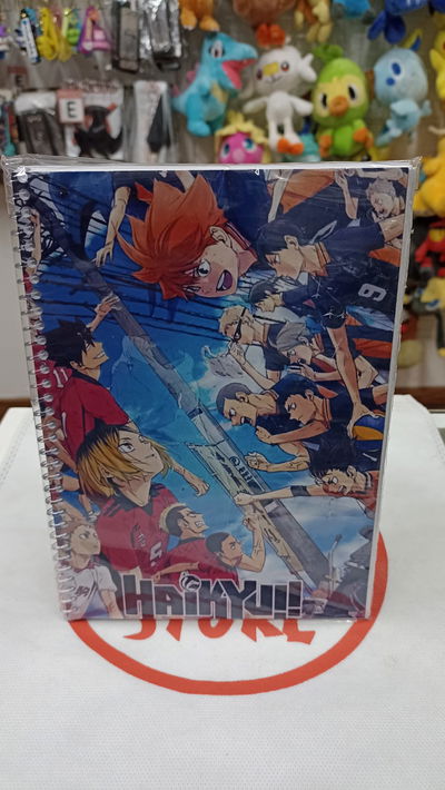 Haikyuu 01 Cuaderno de 50 páginas lisas, tamaño A5 (14,8x21cm)