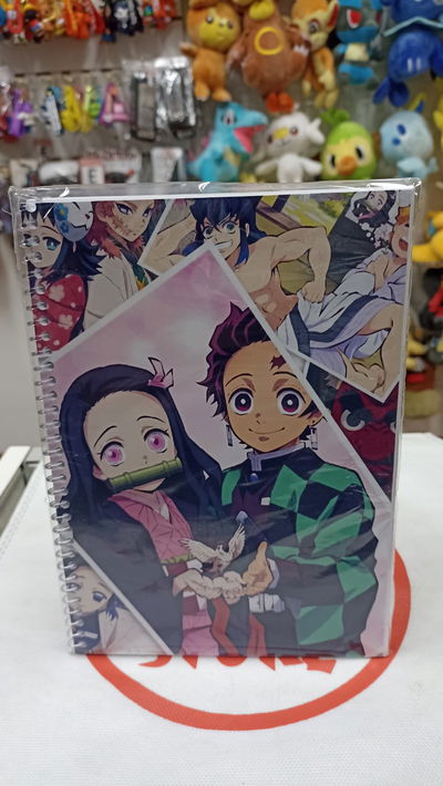 Kimetsu no Yaiba 01 Cuaderno de 50 páginas lisas, tamaño A5 (14,8x21cm) Demon Slayer