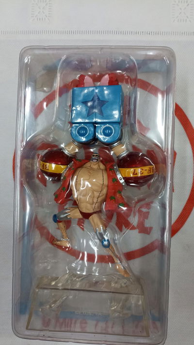 Franky Figura One Piece en Blister Abierto Colección Salvat