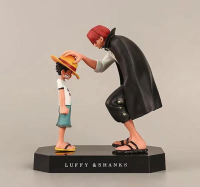 Luffy y Shanks Diorama Figura One Piece Sin Caja