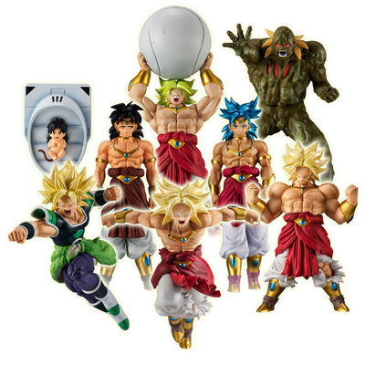 Set 8 figuras etapas o fases Broly - 7-10Cm Gashapon Dragon Ball En bolsa