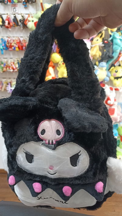 Kuromi Cartera Bolso de Peluche Sanrio 03