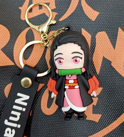 Nezuko Kamado Llavero de Goma Personaje Kimetsu no Yaiba - Demon Slayer