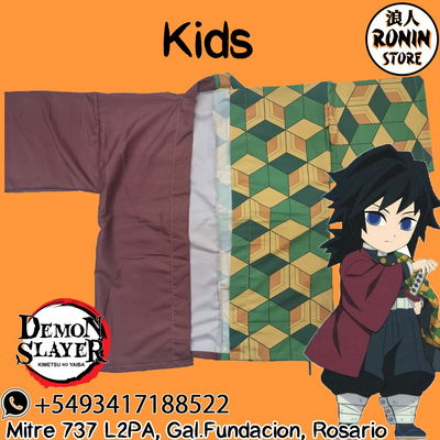 Tomioka Haori / Kimono Niños Kids Kimetsu no Yaiba - Demon Slayer