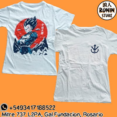 Remera Vegeta Dragon Ball - Consultar disponibilidad de Talle 