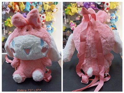 CinnamoRoll Conejo Rosa Mini Mochila de Peluche Sanrio 