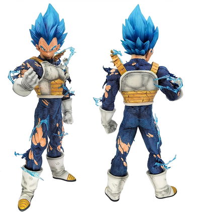 Vegeta Blue traje Roto 29cm Figura Dragon Ball con caja