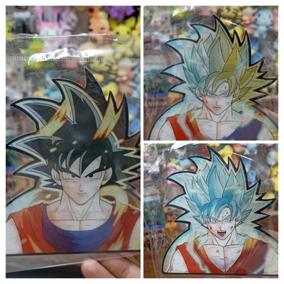 Goku ssj y Blue Sticker 3D Dragon Ball 02