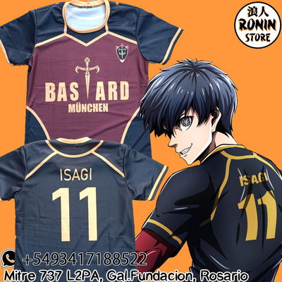 Isagi Remera camiseta Bastard München Blue Lock - Bluelock - Varios talles