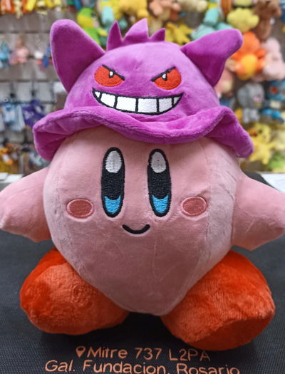 Peluche Kirby gorro Gengar Pokemon