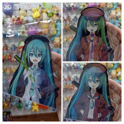 Miku 01 Vocaloid Sticker 3D 