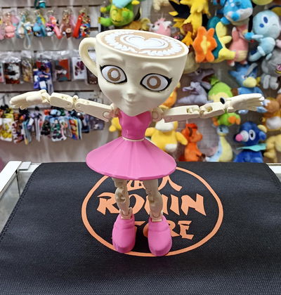 Ballerina Cappuccino Figura 3d BrainRot 20cm Articulada - Ballerina Cappuccina