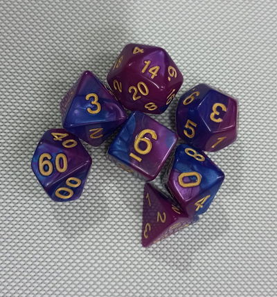 Set 7 Dados 16 - Dado - Roll - Juego de mesa 