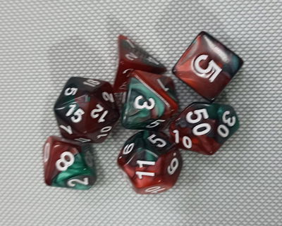 Set 7 Dados 15 - Dado - Roll - Juego de mesa 