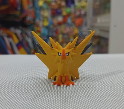 Zapdos Pokemon impresión 3D - 3cm aprox