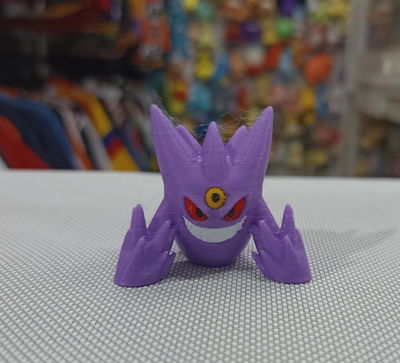 Mega Gengar Pokemon impresión 3D - 3cm aprox