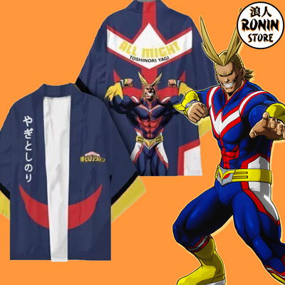 All Might Haori / Kimono Ilustrado talle único My Hero Academia
