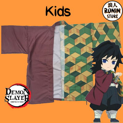 Tomioka Haori / Kimono Niños Kids Kimetsu no Yaiba - Demon Slayer