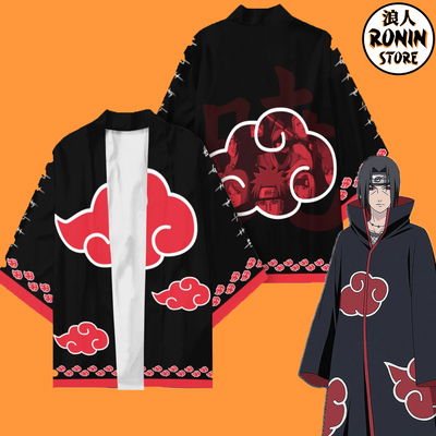 Itachi Haori / Kimono Ilustrado talle único Naruto