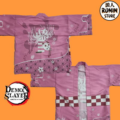 Nezuko Ilustrado Haori / Kimono talle único Kimetsu no Yaiba - Demon Slayer