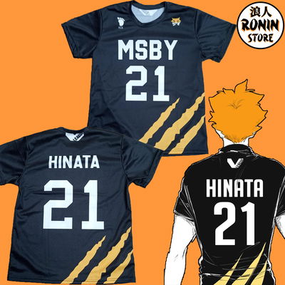 Shoyo Hinata  Remera camiseta MSBY Black Jackals N21 Haikyuu Varios talles
