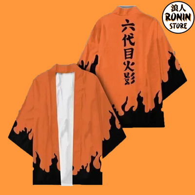 Naruto Hokage 2 Haori / Kimono talle único
