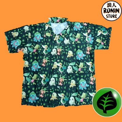 Camisa Iniciales tipo Planta Pokemon