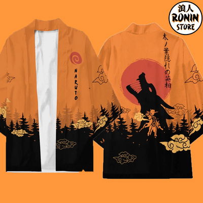 Naruto + Kyubi Haori / Kimono talle único