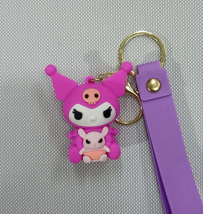 Kuromi 16 Llavero de Goma Personaje de Sanrio