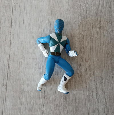 blue Power Ranger McDonalds 2000 Juguetes Promocionales Coleccionables Retro 0353