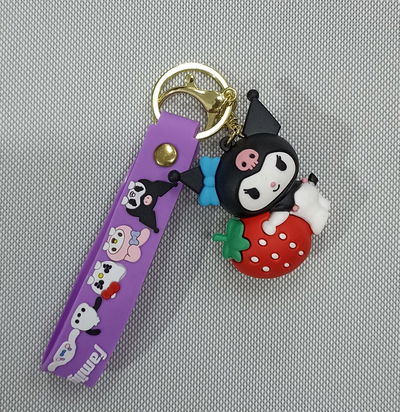 Kuromi 21 Llavero de Goma Personaje de Sanrio