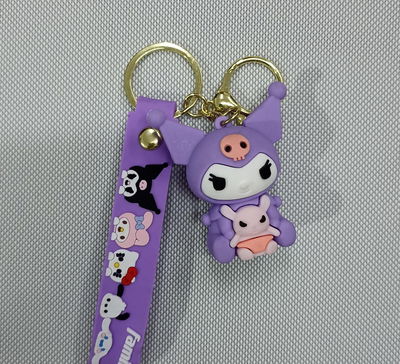 Kuromi 17 Llavero de Goma Personaje de Sanrio