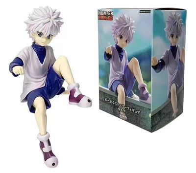 Killua Zoldyck sentado 02 Figura Hunter × Hunter - HxH con caja