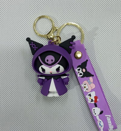 Kuromi 19 Llavero de Goma Personaje de Sanrio