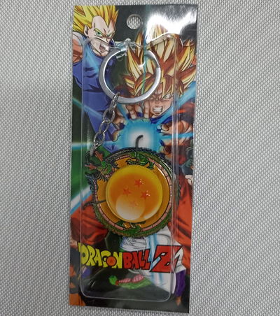 Esfera del dragón 4 estrella Llavero Antiestrés Metálico Tipo Spinner Dragon Ball