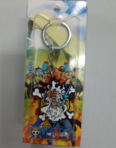 Luffy 04 Llavero Antiestrés Metálico Tipo Spinner One Piece