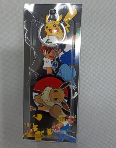 Eevee 02 Llavero Antiestrés Metálico Tipo Spinner Pokemon