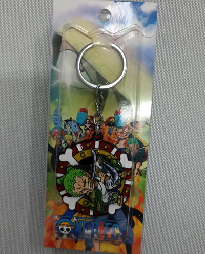 Zoro 01 Llavero Antiestrés Metálico Tipo Spinner One Piece
