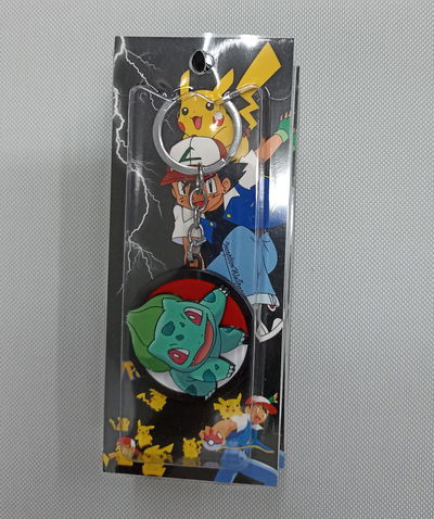 Bulbasaur 01 Llavero Antiestrés Metálico Tipo Spinner Pokemon