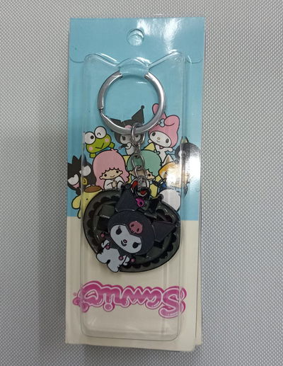 Kuromi 01 Llavero Antiestrés Metálico Tipo Spinner Sanrio