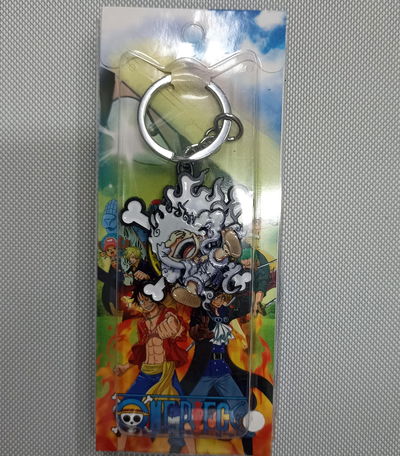 Luffy 02 Llavero Antiestrés Metálico Tipo Spinner One Piece